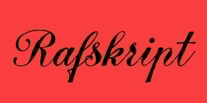 PF Rafskript Font Poster 1