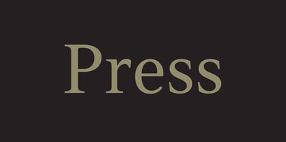 PF Press Font Poster 2
