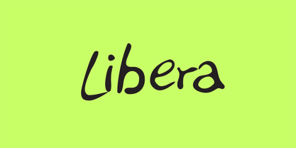 PF Libera Pro Font Poster 2