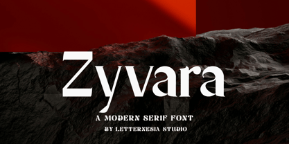 Zyvara Font Poster 1