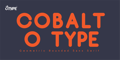 Cobalt O Type Font Poster 1