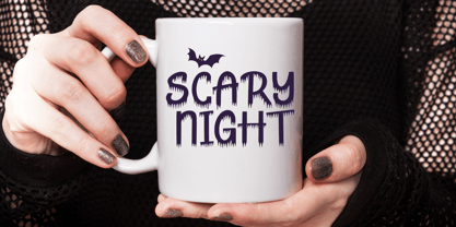Spooky Phantom Font Poster 3
