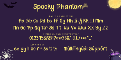 Spooky Phantom Font Poster 8