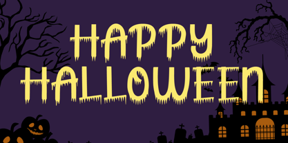 Spooky Phantom Font Poster 6