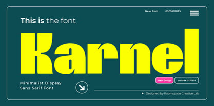 Karnel Font Poster 1