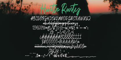 Husttle Rusty Font Poster 3