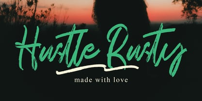 Husttle Rusty Font Poster 1