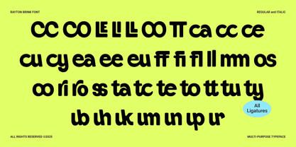 Rayton Brink Font Poster 13