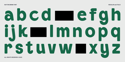 Rayton Brink Font Poster 15