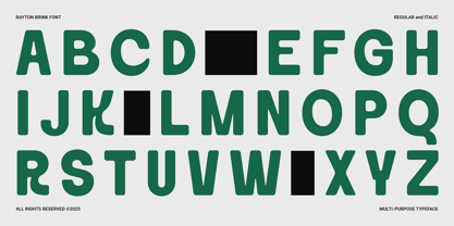 Rayton Brink Font Poster 12