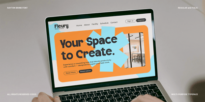 Rayton Brink Font Poster 4