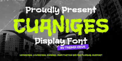 Cuaniges Font Poster 1