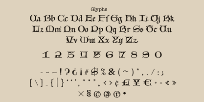 Carolingian Medieval Font Poster 8