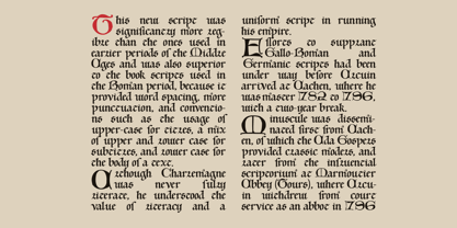 Carolingian Medieval Font Poster 5