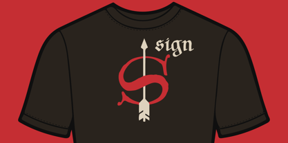 Carolingian Medieval Font Poster 4