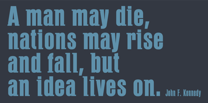 PF Fusion Slab Font Poster 4