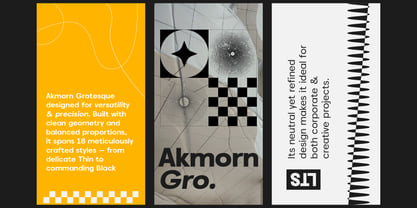 Akmorn Grotesque Font Poster 2
