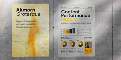 Akmorn Grotesque Font Poster 8