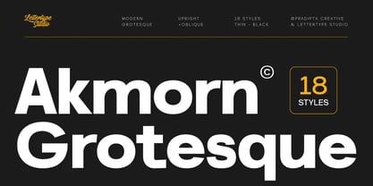 Akmorn Grotesque Font Poster 1