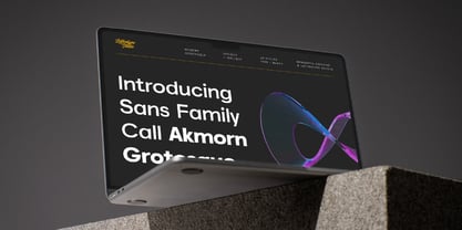 Akmorn Grotesque Font Poster 6