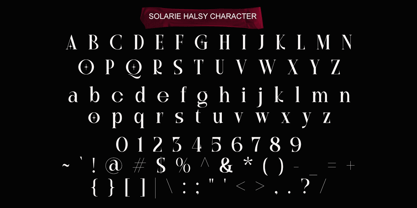 Solarie Halsy Font Poster 8
