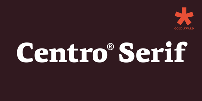 PF Centro Serif Pro Font Poster 2