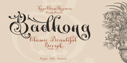 Badhong Font Poster 1