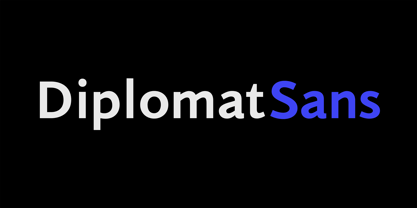 PF Diplomat Sans Font Poster 2