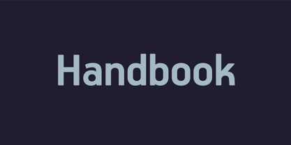 PF Handbook Pro Font Poster 1