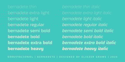Bernadete Font Poster 11