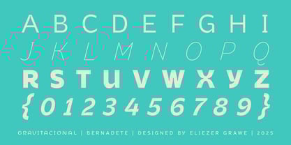 Bernadete Font Poster 2