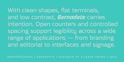 Bernadete Font Poster 5