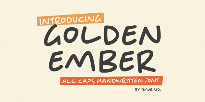 Golden Ember Font Poster 1