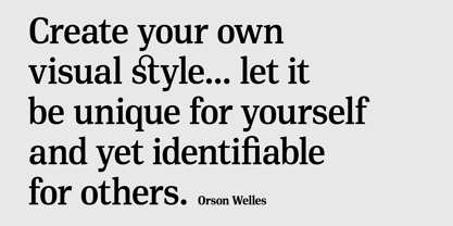 PF DIN Serif Font Poster 5