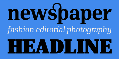 PF DIN Serif Font Poster 7