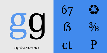 PF DIN Serif Font Poster 12