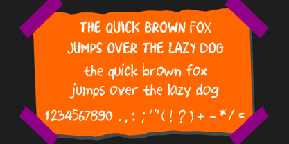 Halloween Crayon Font Poster 4