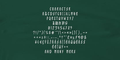 MC Theiba Emsion Font Poster 7