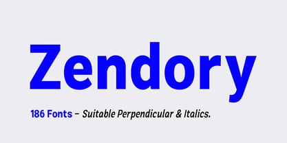 Zendory Font Poster 1