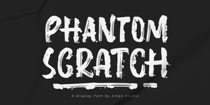 Phantom Scratch Font Poster 1