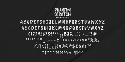 Phantom Scratch Font Poster 6