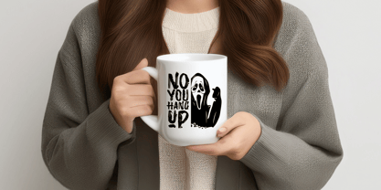 Phantom Scratch Font Poster 3