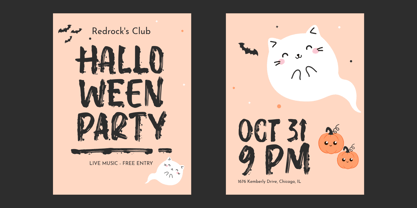 Phantom Scratch Font Poster 4