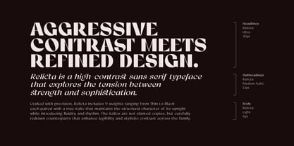 Relicta Font Poster 8