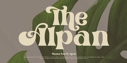 Alpan Font Poster 1