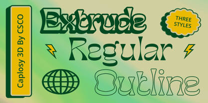 Caplosy Font Poster 8