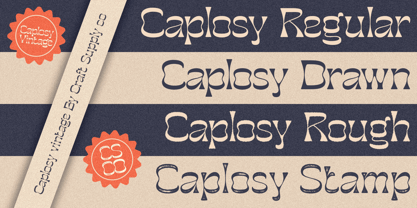 Caplosy Font Poster 12