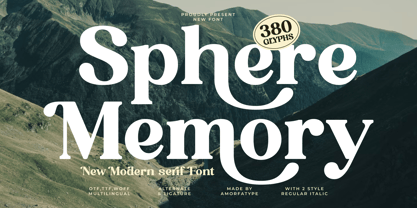 Sphere Memory Font Poster 1