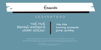 Etarick Font Poster 4