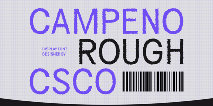 Campeno Rough Font Poster 1